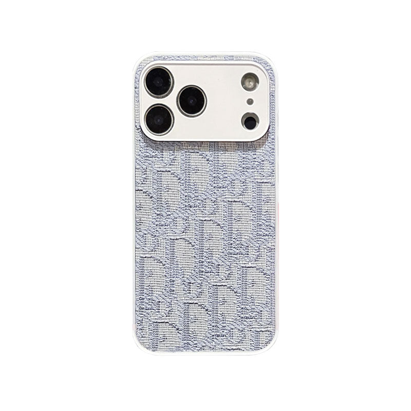 Leather CD iPhone Case With Lens Protection For iPhone 17 Series Black-PECD157