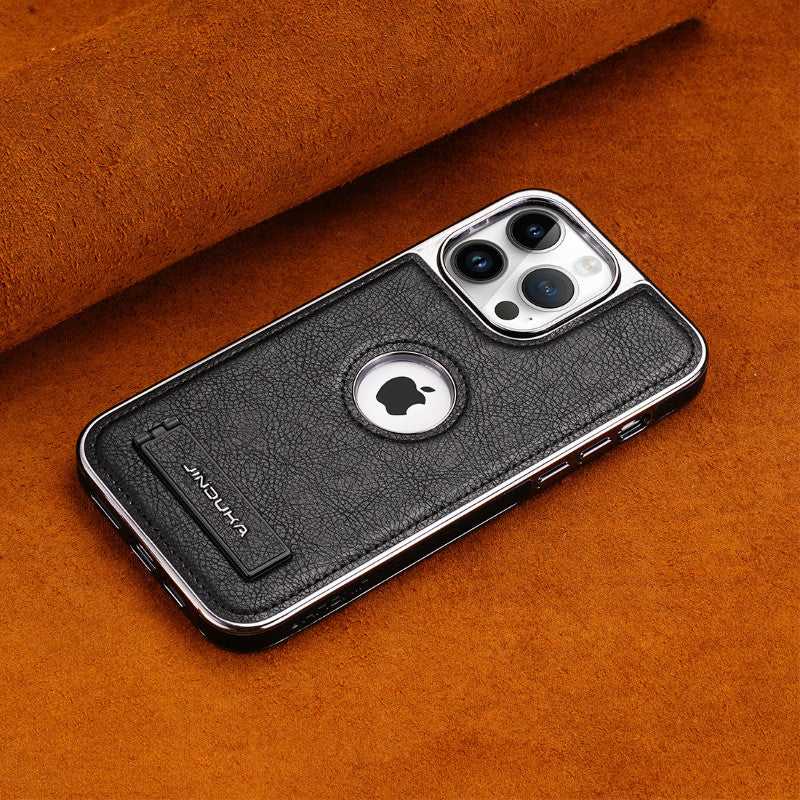 Learther Phone Case With Stand For iPhone Brown | PE260080 PADUCASE
