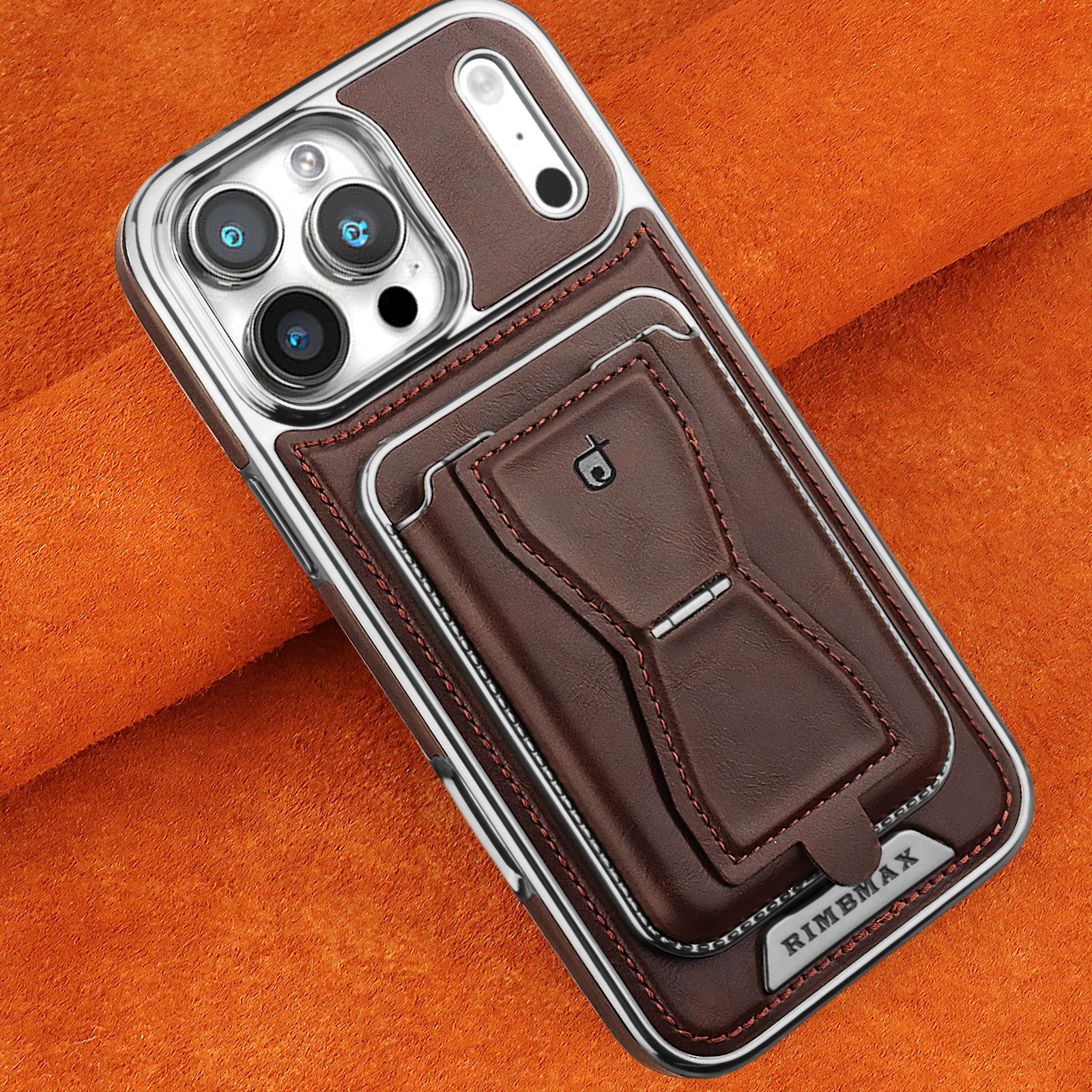 Leather iPhone Case With Magnetic Card Holder | PE260083 PADUCASE