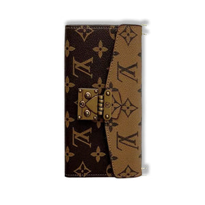 Premium Monogram iPhone Case With Wallet And Crossbody Strap For iPhone 17 Series-RCLV089 - Runycase