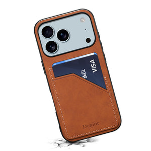 PADUCASE premium brown leather iPhone wallet case with card holder, slim design and durable craftsmanship.