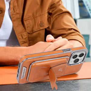 Leather Phone Case With Card Holder For iPhone | PE260084 PADUCASE