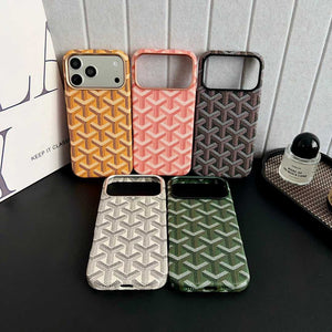 Leather GD iPhone Case MagSafe Design (Black) | PE260089 PADUCASE
