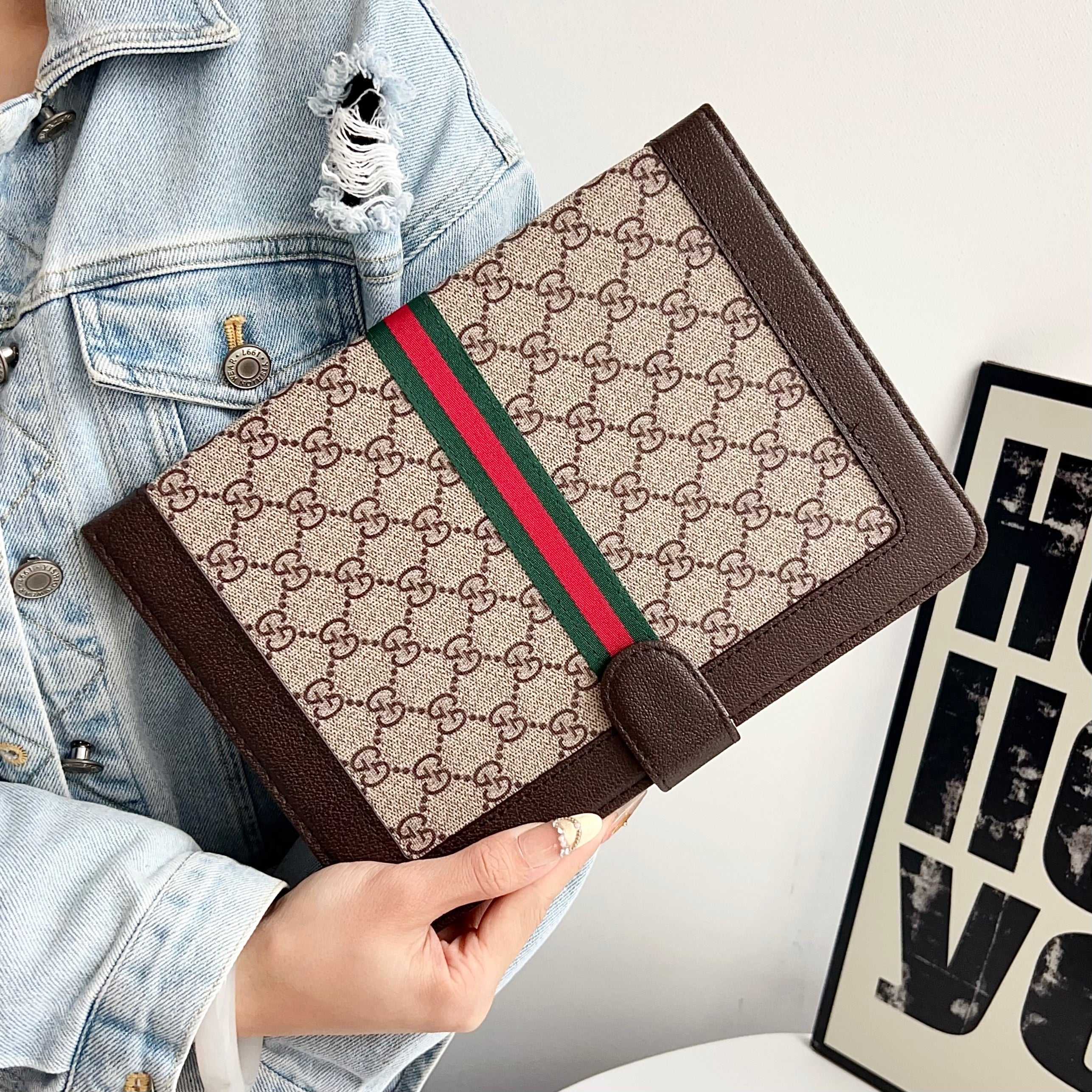 Classic Leather GG iPad Case -RCGG114 - Runycase