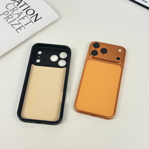 Monogram Refined Leather Magnetic iPhone Case(Compatible With Magsafe)For iPhone 17 Series-RCLV064 - Runycase