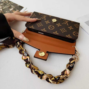 High-quality Monogram iPhone Case With Card Holder And chain For iPhone 17 Series-RCLV088 - Runycase
