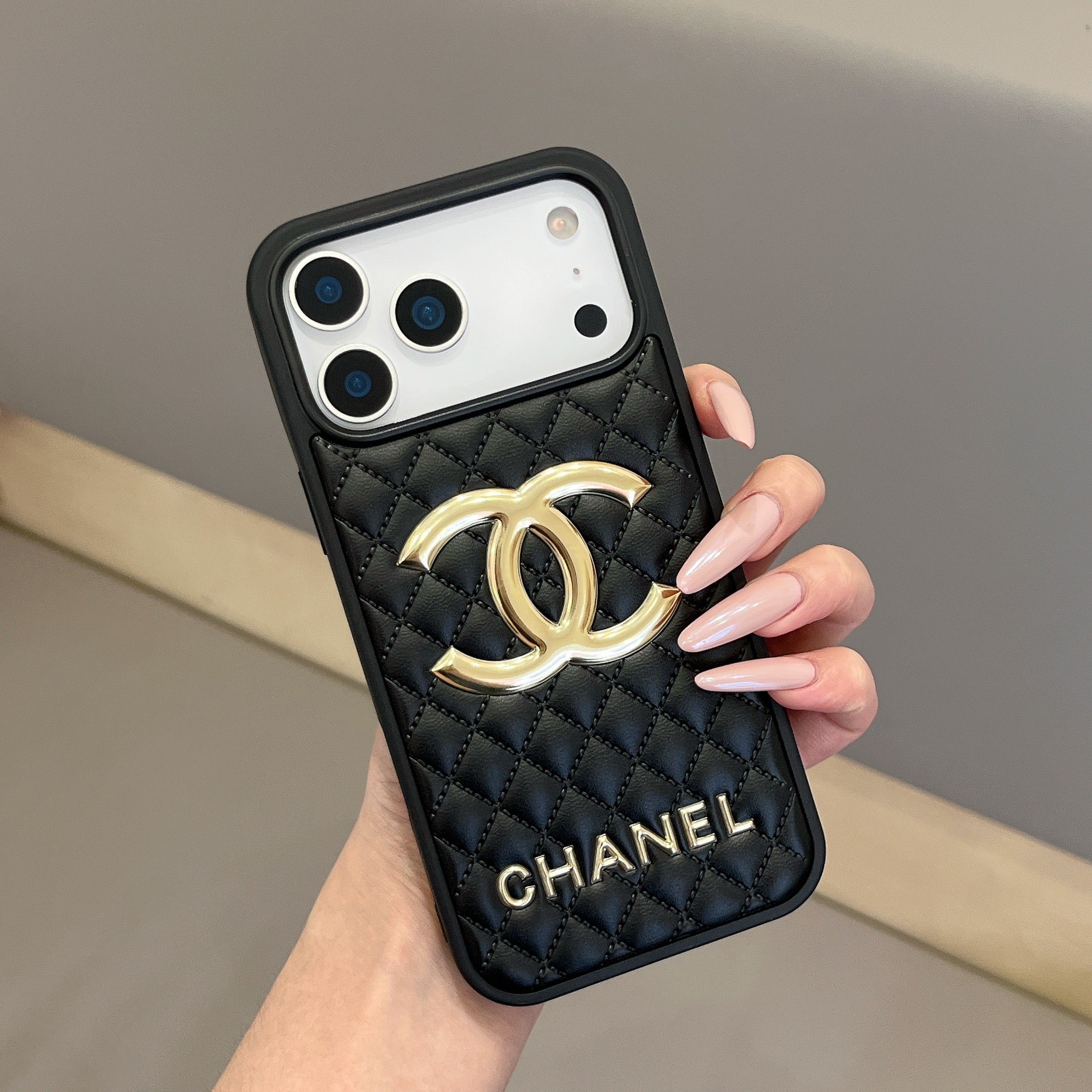 Leather CC Phone Case For iPhone black | PE2600130