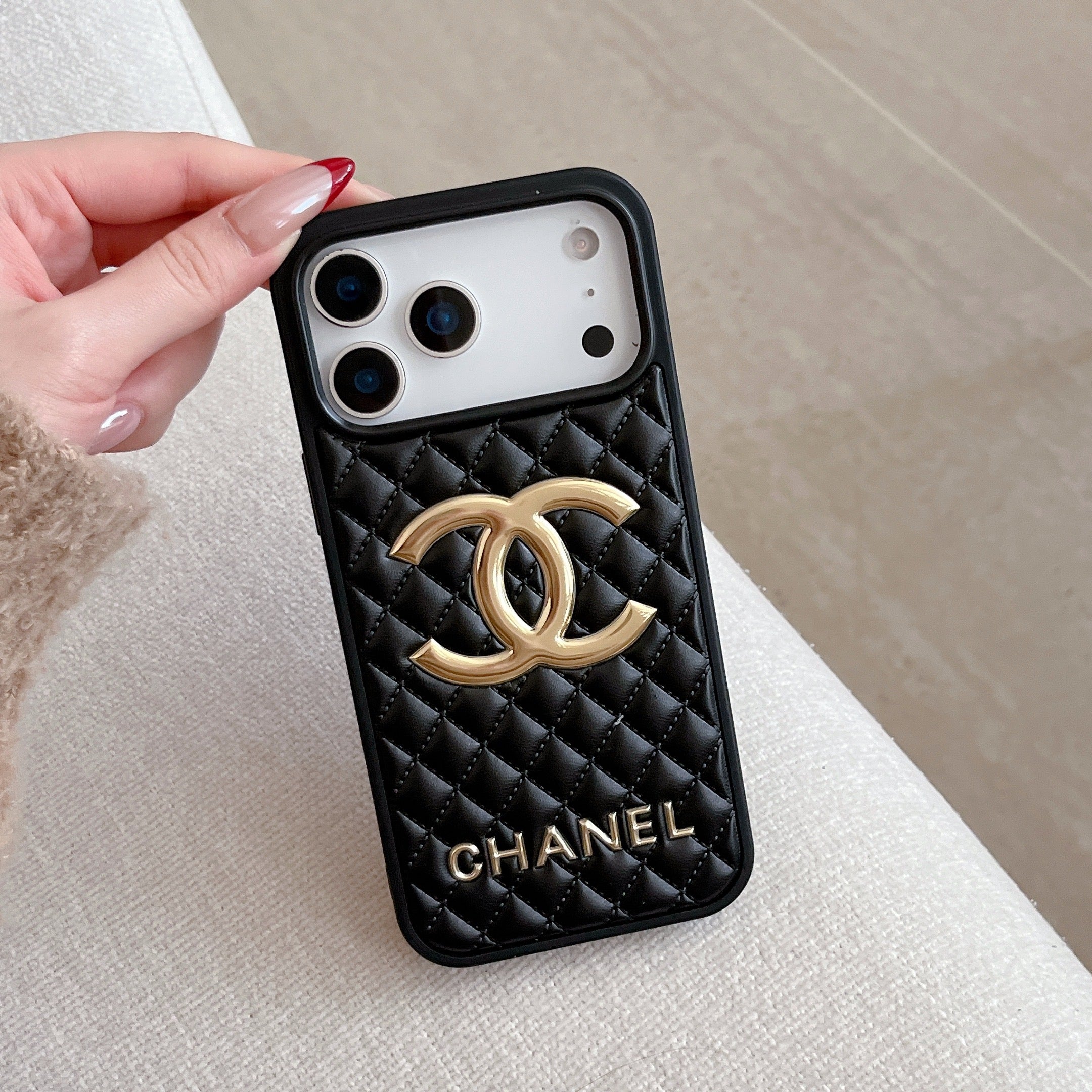 Leather CC Phone Case For iPhone black | PE2600128