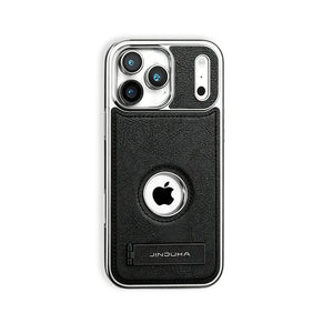 Learther iPhone Case With Stand For iPhone 17 Series Black | PE260081 PADUCASE
