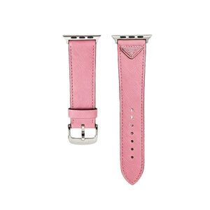 Classic Leather PR Apple Watch Band Black Printing-RCPR112 - Runycase