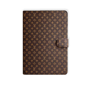 Classic Leather Monogram iPad Case Small Printing-RCLV119 - Runycase