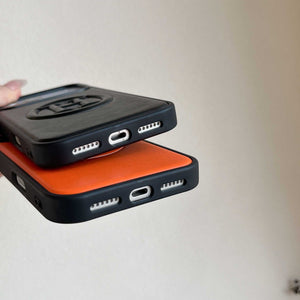 Leather H Phone Case For iPhone Orange | PE2600107