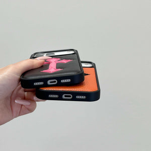 Leather CHS Phone Case For iPhone orange | PE2600114