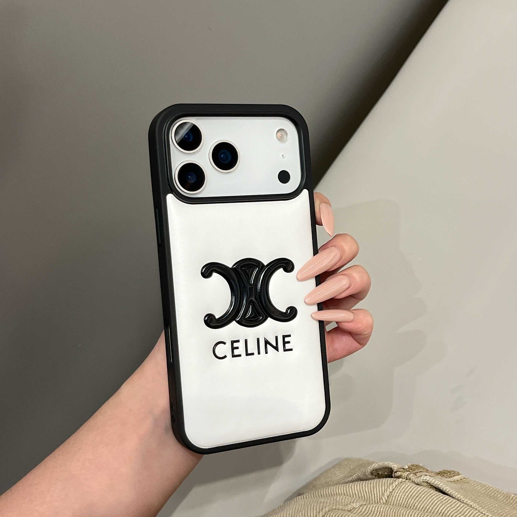 Leather CEL Phone Case For iPhone white | PE2600113