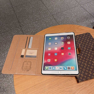 Luxury Leather Monogram iPad Case Big Printing-RCLV115 - Runycase