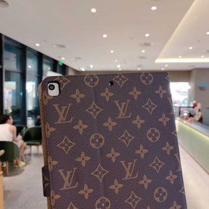 Luxury Leather Monogram iPad Case Big Printing-RCLV115 - Runycase