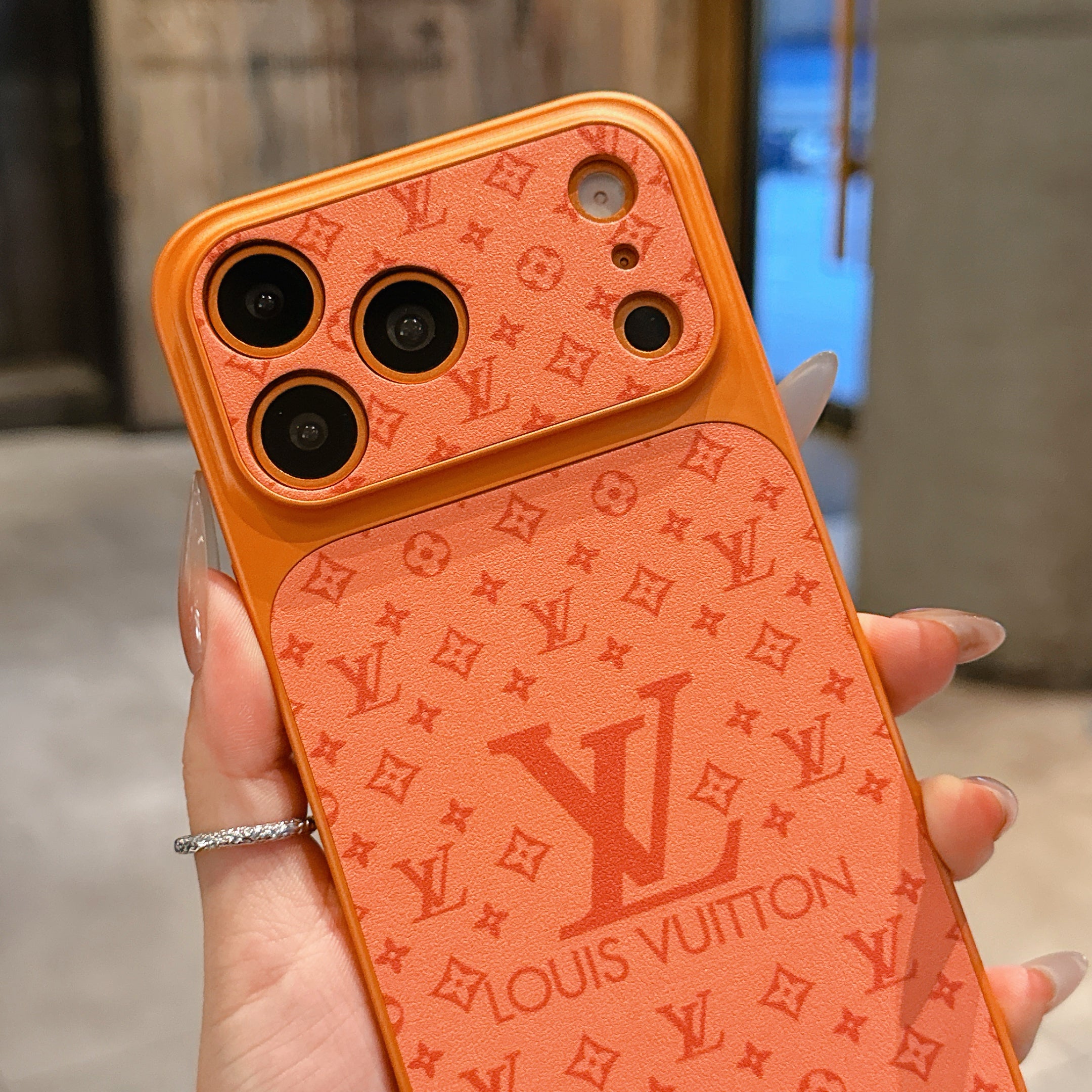 Monogram Phone Case For iPhone orange | PE2600115