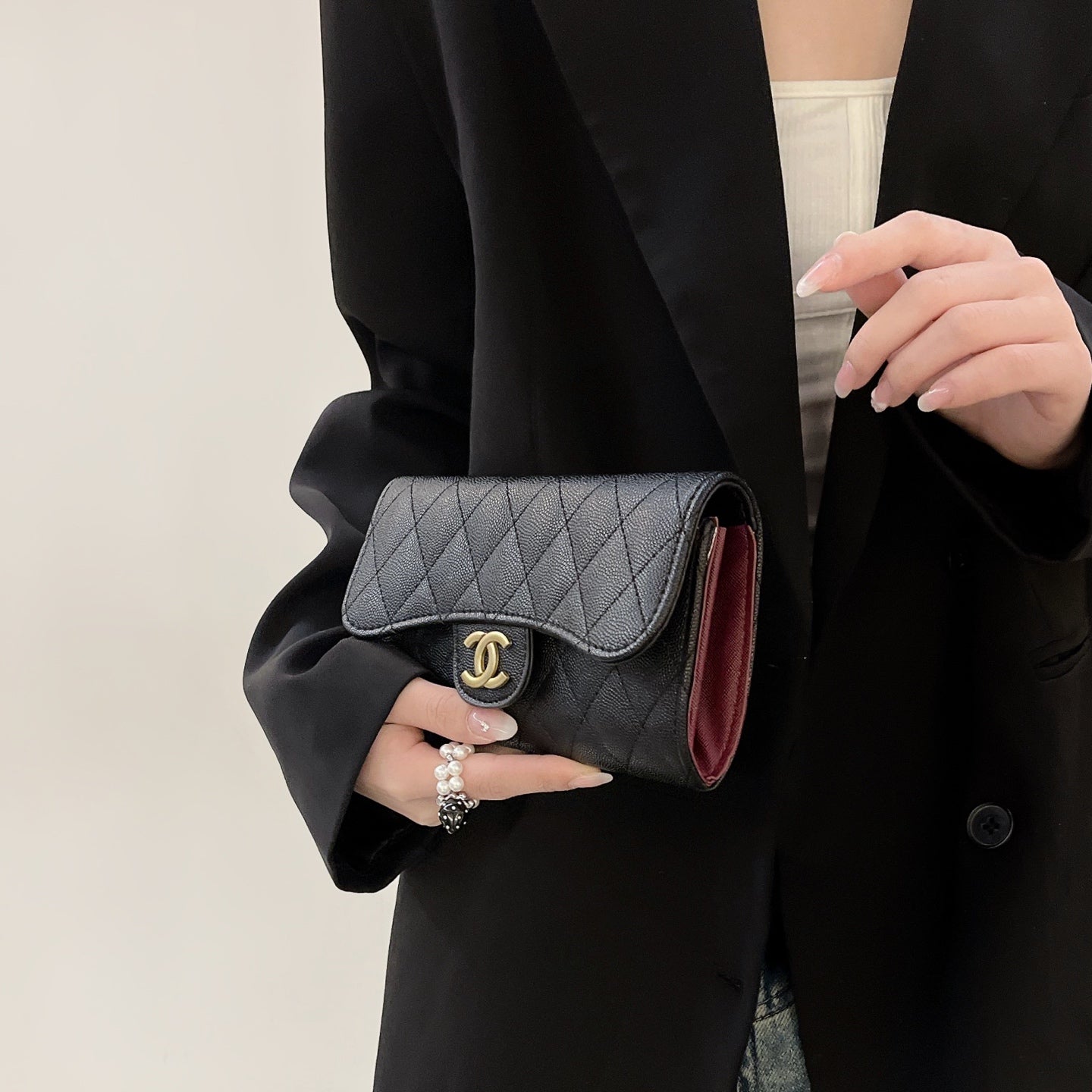 Leather CC Crossbody Phone Bag | PE2600153