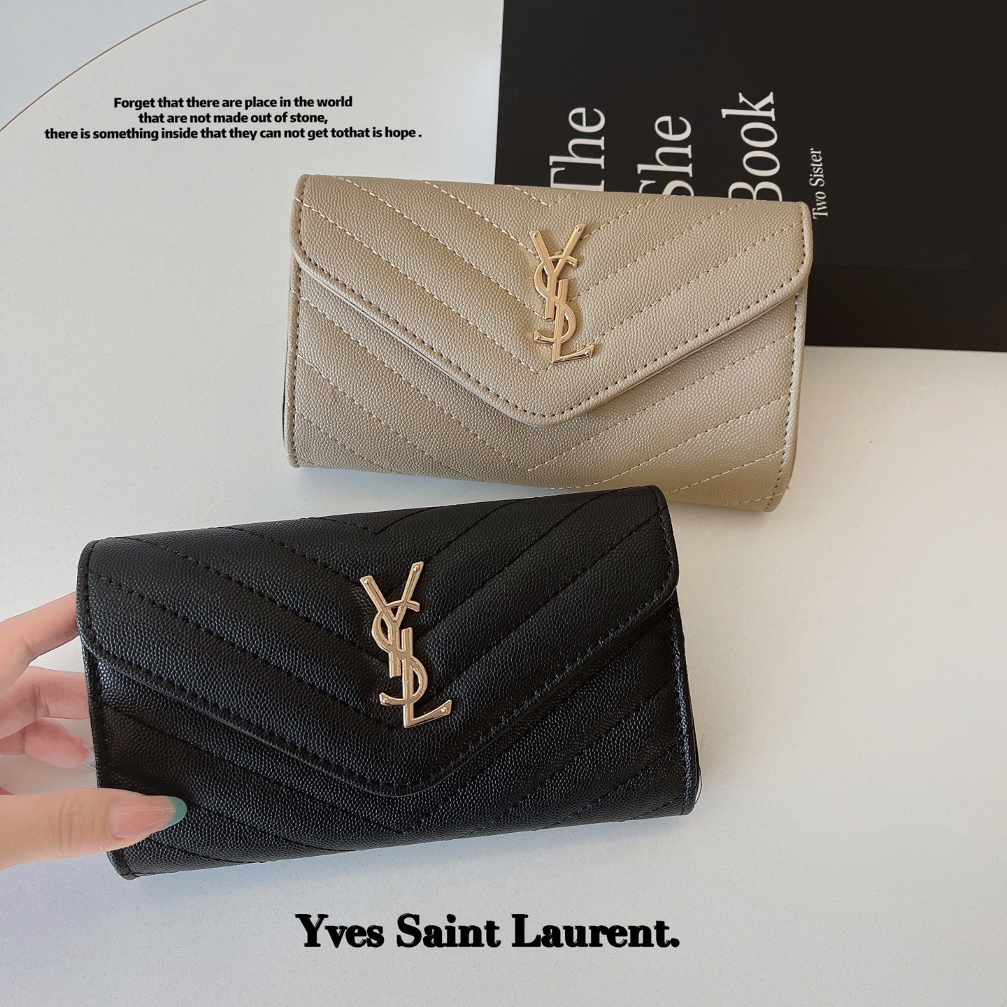 Leather YL Crossbody Phone Purse -PE2600155