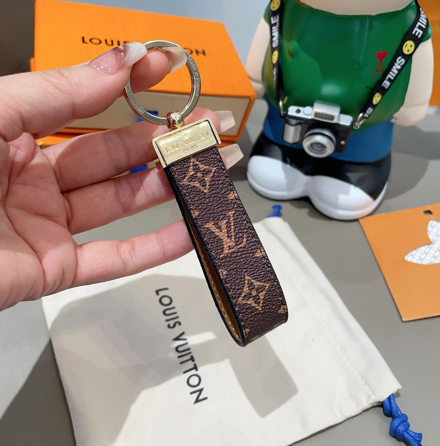 Monogram Leather Strap Key Holder | PE2600166