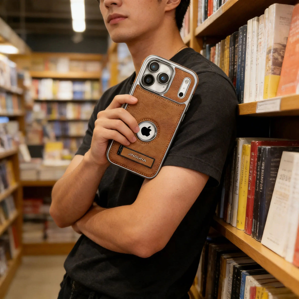 Your Everyday Companion for Urban Commuters: Full-Protection Foldable Stand Leather iPhone Case