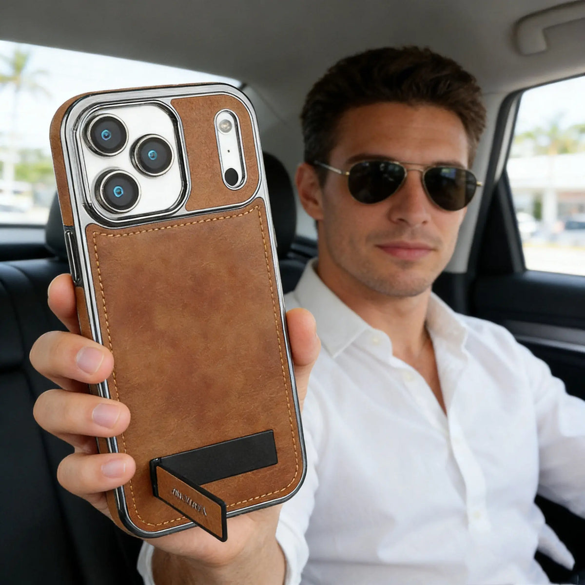 The Ideal Everyday Companion: A Leather Magnetic iPhone Case for American Men