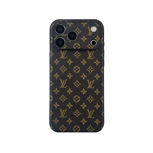Monogram Stylish Leather iPhone Case Big Printing For iPhone 17 Series-RCLV059 - Runycase