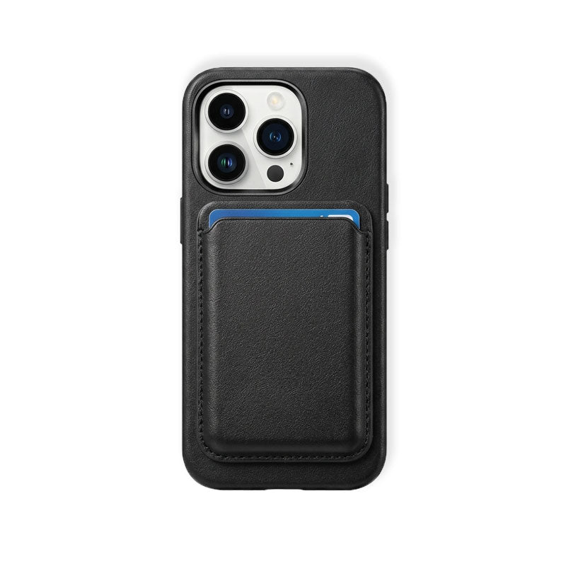 MagSafe Compatible Leather Phone Case with Magnetic Card Holder - Runycase