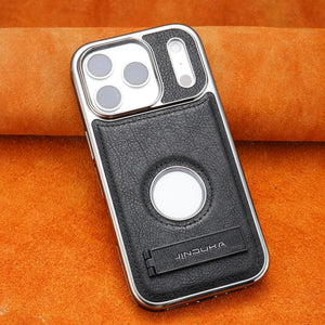 Learther iPhone Case With Stand For iPhone 17 Series Black | PE260081 PADUCASE
