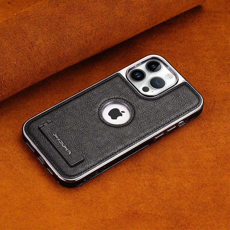 Learther Phone  Case With Stand For iPhone Brown | PE260080 PADUCASE