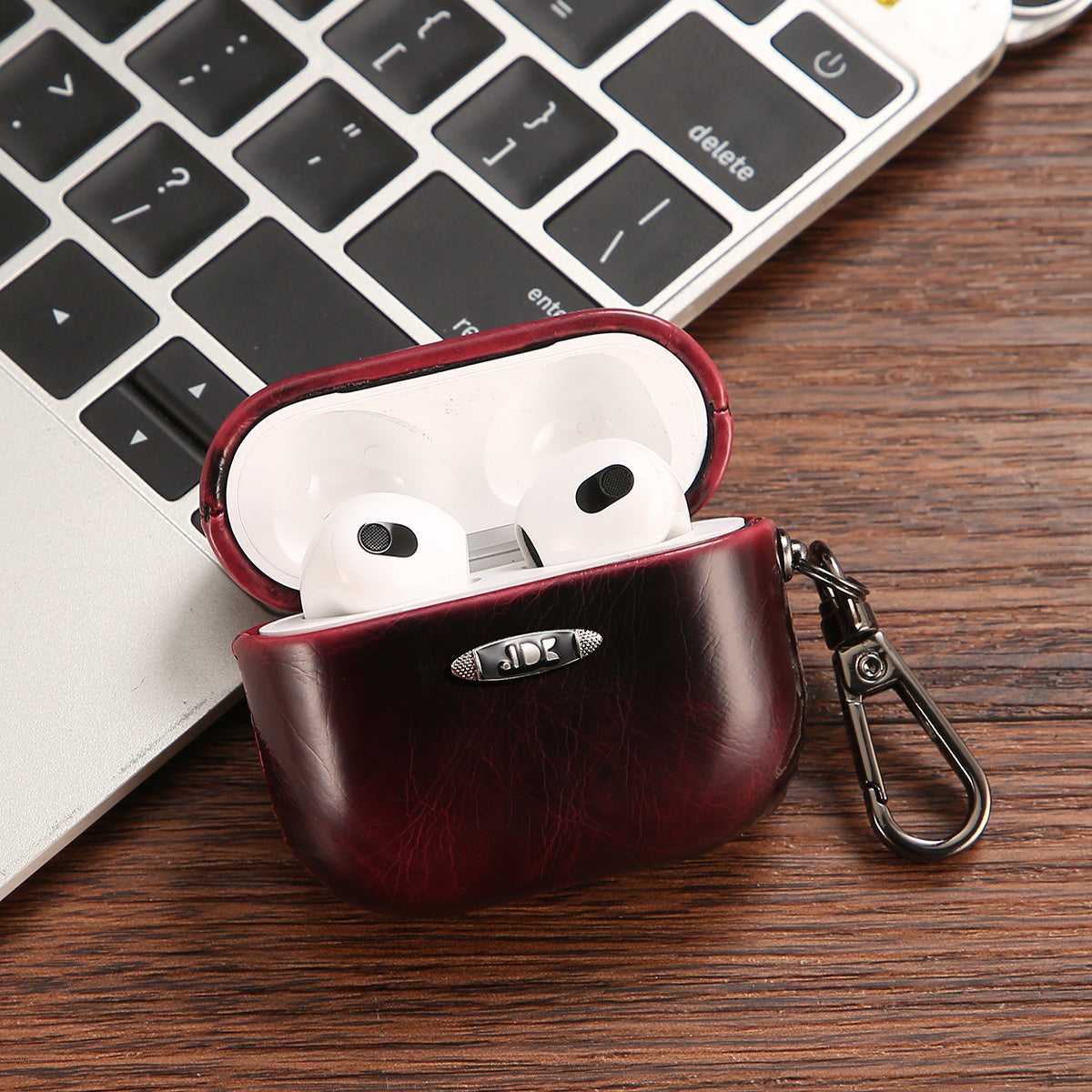 Leather Airpods Cases Red | PE260086 PADUCASE