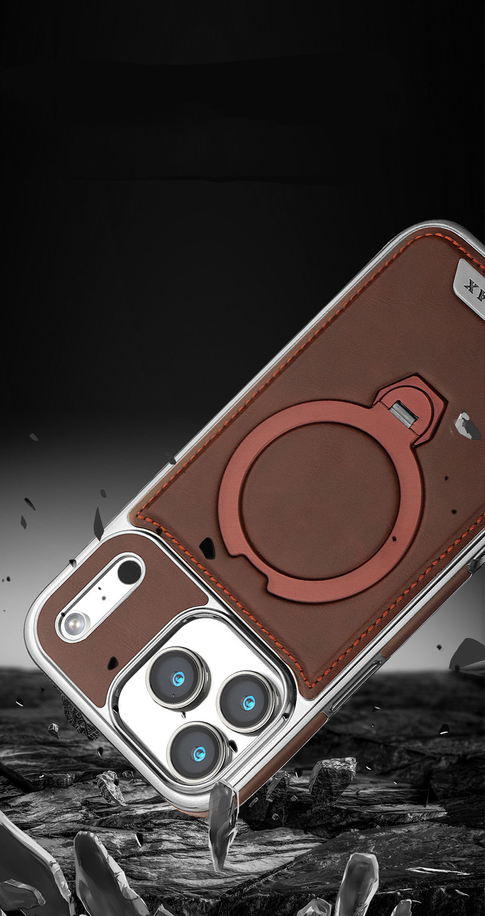 Magsafe Phone Case With Stand For iPhone 17 Series Coffee | PE260086 PADUCASE