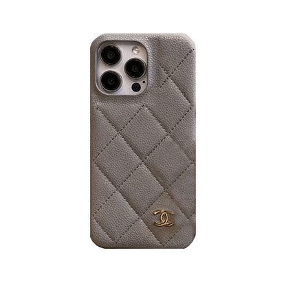 Classic Leather CC Phone Case For iPhone Brown-635120591857