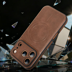 Leather Magsafe iPhone Case For iPhone 17 Series Coffee | PE260082 PADUCASE