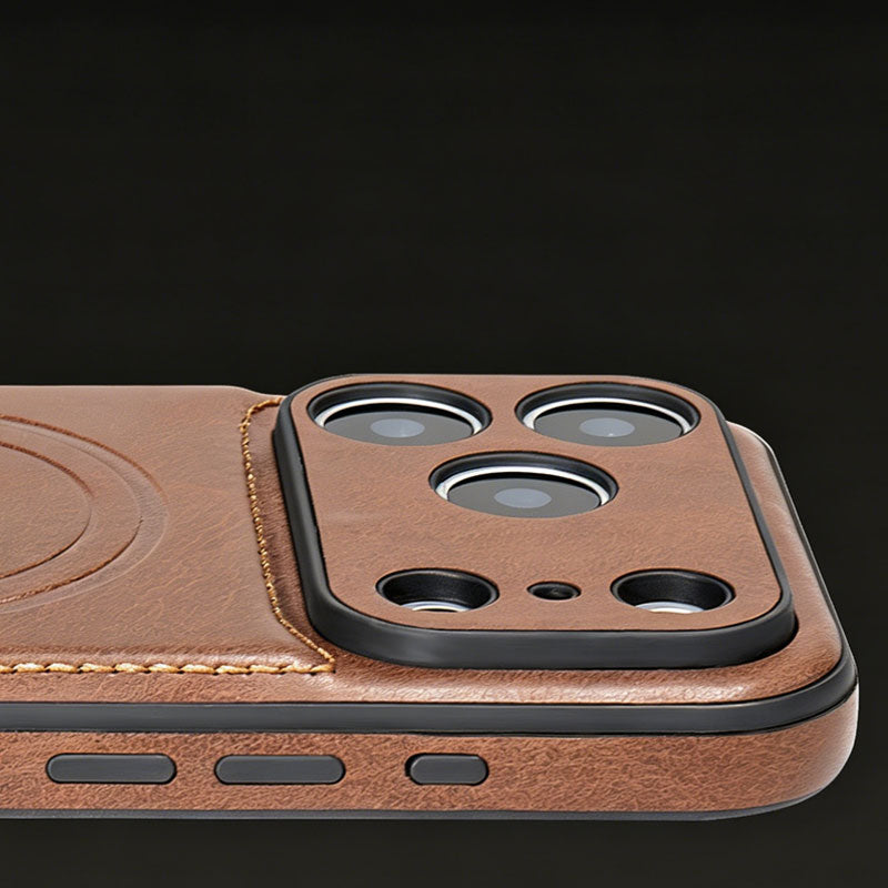 Leather Magsafe iPhone Case For iPhone 17 Series Coffee | PE260082 PADUCASE