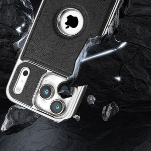 Learther iPhone Case With Stand For iPhone 17 Series Black | PE260081 PADUCASE