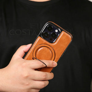 Magsafe Phone Case With Stand For iPhone Brown | PE260078 PADUCASE