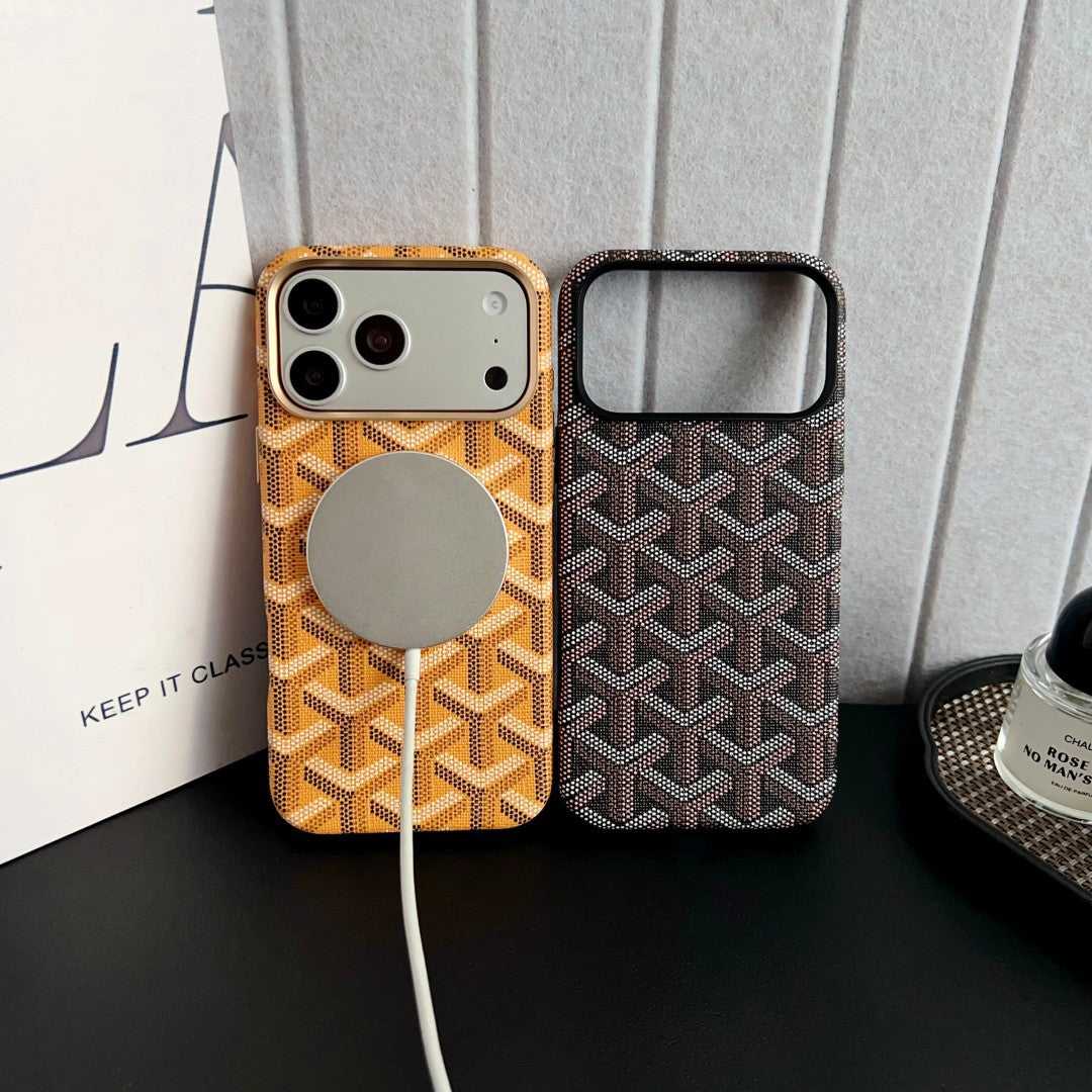 Leather GD iPhone Case   MagSafe Design (Black) | PE260089 PADUCASE