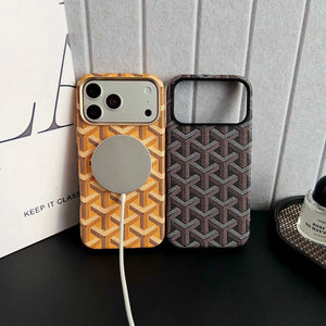 Leather GD iPhone Case   MagSafe Design (Black) | PE260089 PADUCASE