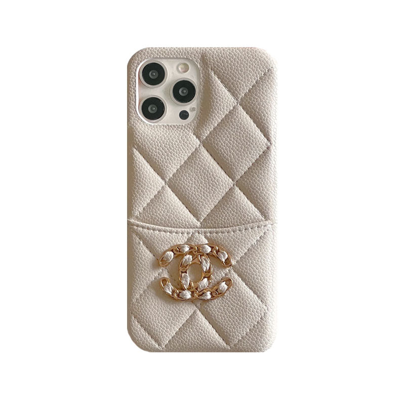 Classic Leather CC Phone Case With Card Holder For iPhone Black-635120591895