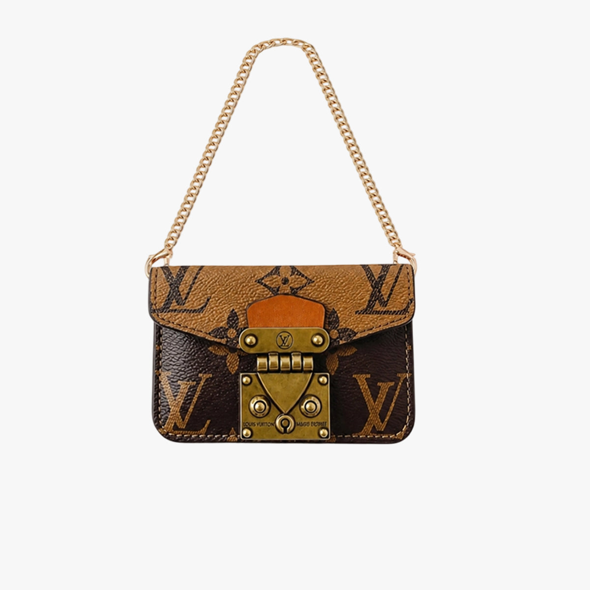 Monogram Chain Shoulder Bag