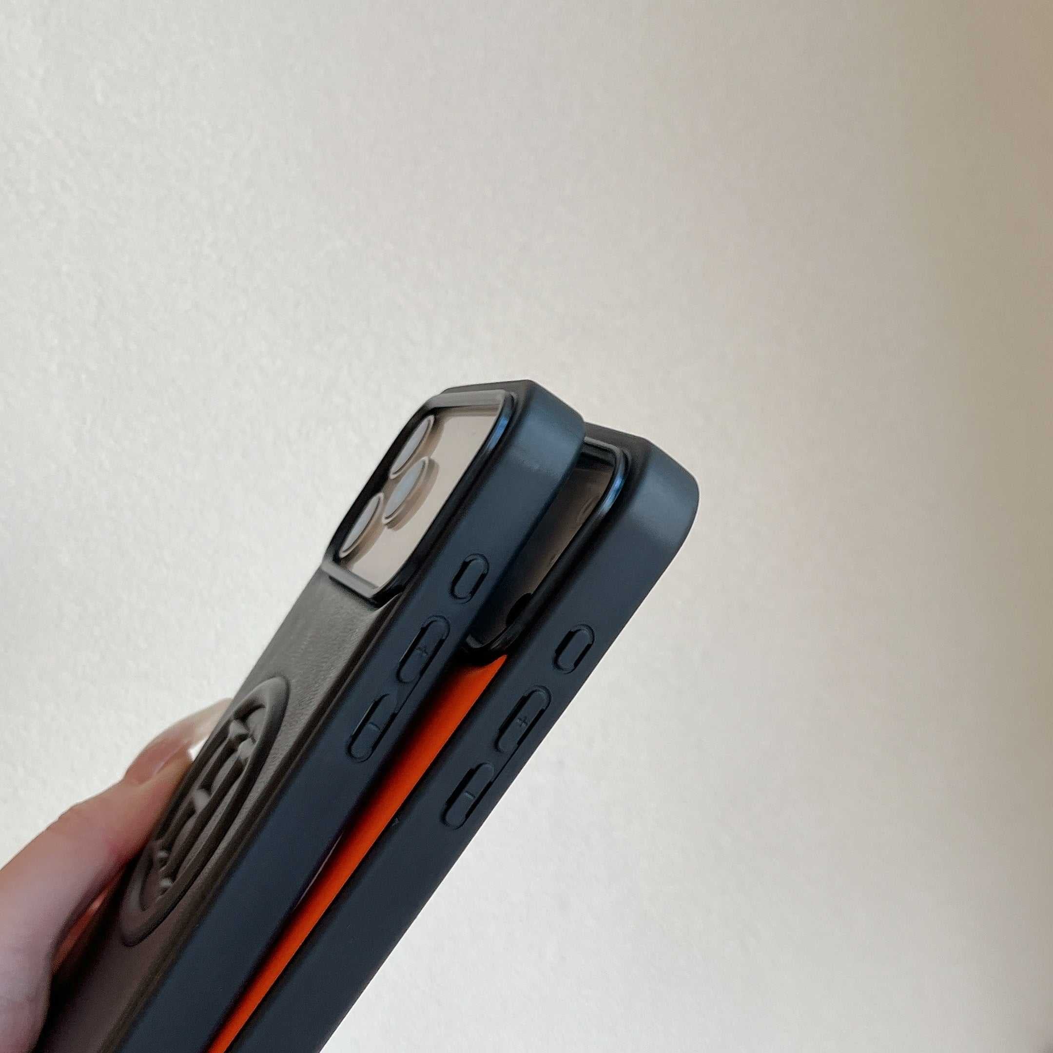 Leather H Phone Case For iPhone Orange | PE2600107