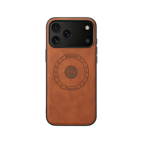 Black MagSafe Leather iPhone case by PADUCASE offering full protection and a sleek, durable design.