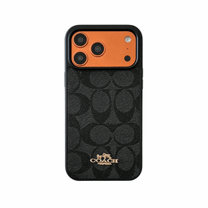 Leather CH Phone Case For iPhone Brown | PE260097