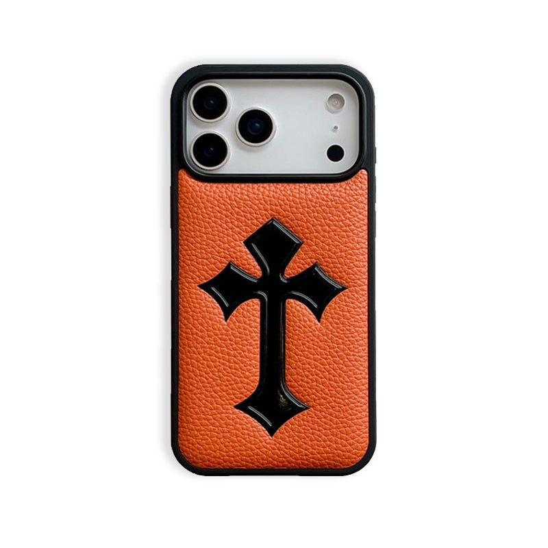 Leather CHS Phone Case For iPhone orange | PE2600114