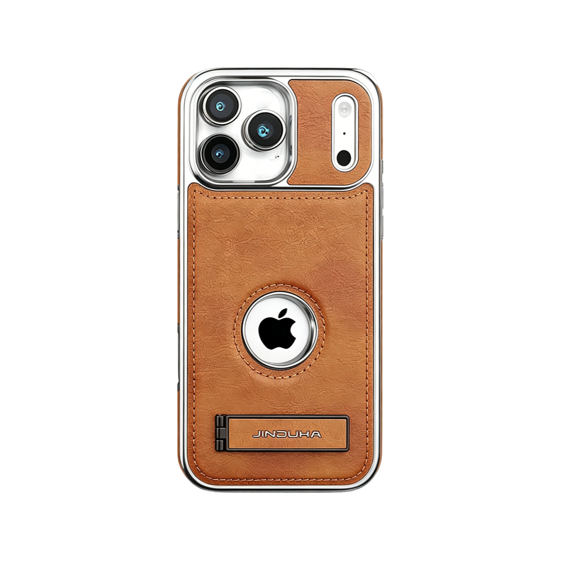 Learther iPhone Case With Stand For iPhone 17 Series Black | PE260081 PADUCASE