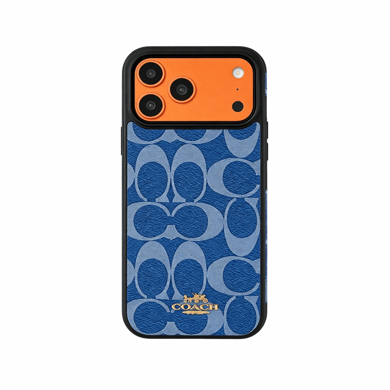 Leather CH Phone Case For iPhone Brown | PE260097