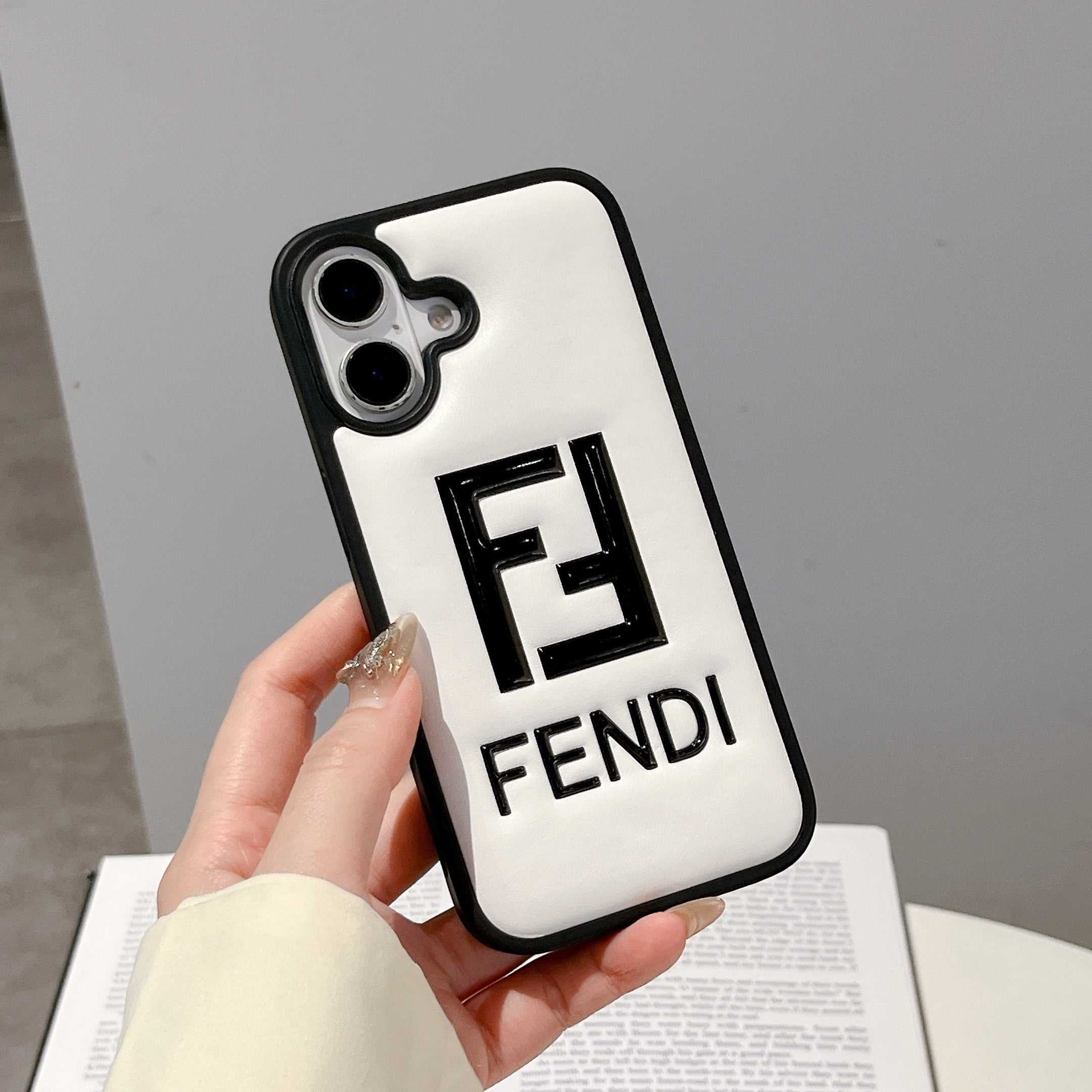 Leather FD Phone Case For iPhone white | PE2600112