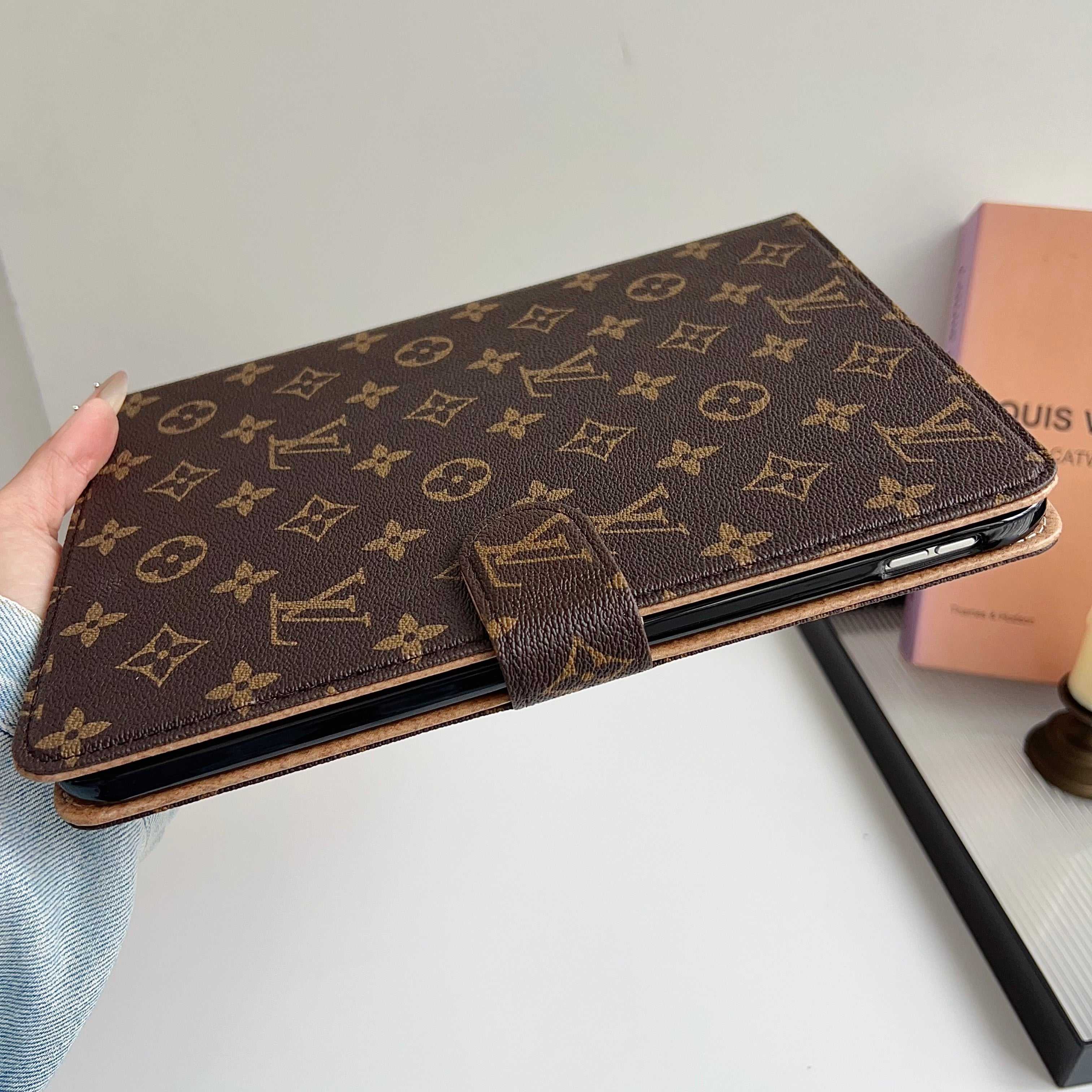 Classic Leather Monogram  iPad Case Small Printing-RCLV119 - Runycase