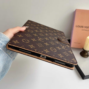 Classic Leather Monogram  iPad Case Small Printing-RCLV119 - Runycase